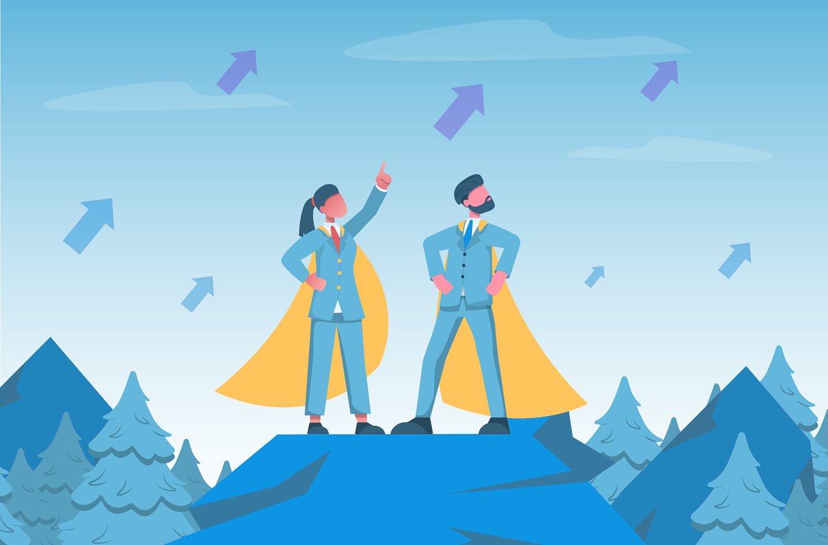 Two leaders in capes on a mountaintop: getting a leadership hire right with Hireologist